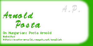 arnold posta business card